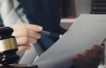 a man reading a document