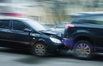 a collision of two cars